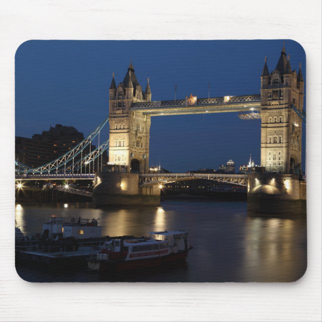 Tower Bridge at Night Mouse Pad (Front)