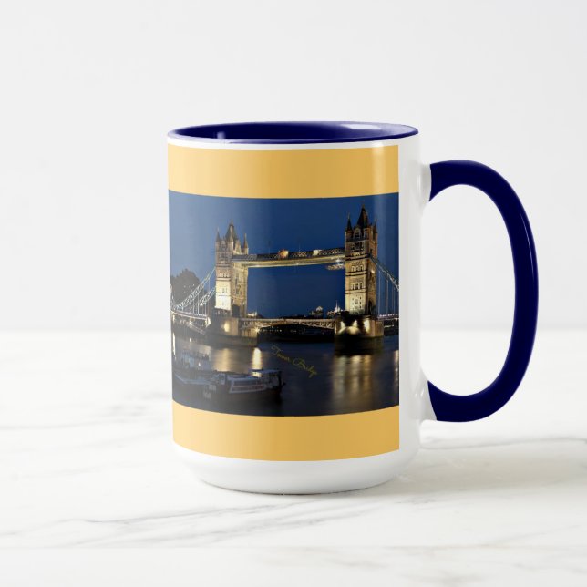 Tower Bridge at Night Mug (Right)