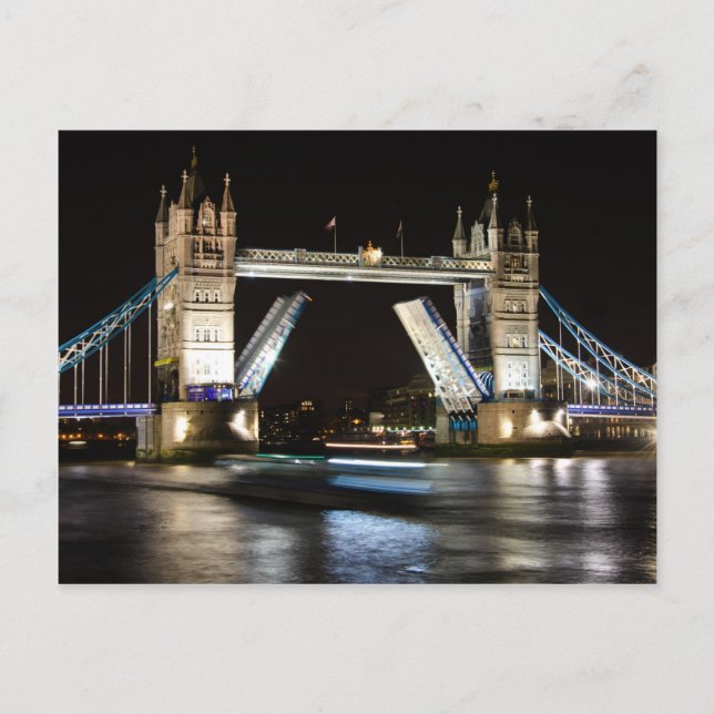 Tower Bridge at Night Postcard (Front)