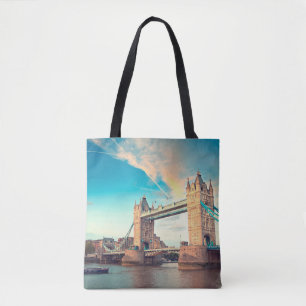 Tower bridge at sunset, Londonplace, london, brid Tote Bag