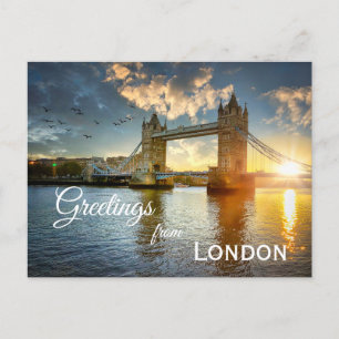 Tower Bridge at Sunset Postcard