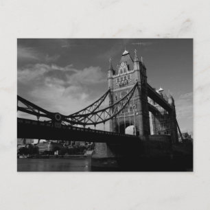 tower bridge black and white Image Postcard