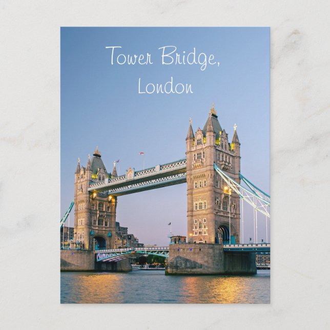 Tower Bridge, carte postale Londres (Devant)