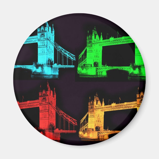 Tower Bridge Collage Magnet (Front)