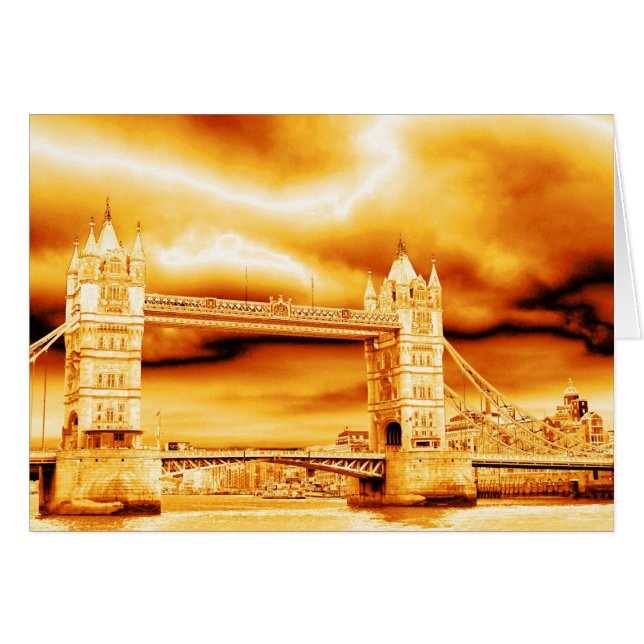 Tower Bridge in Gold (Front Horizontal)