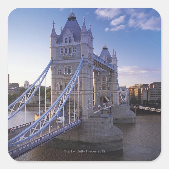Tower Bridge in London Square Sticker (Front)