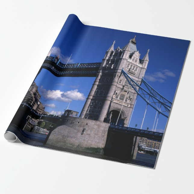 Tower Bridge in the 1990's Wrapping Paper (Unrolled)