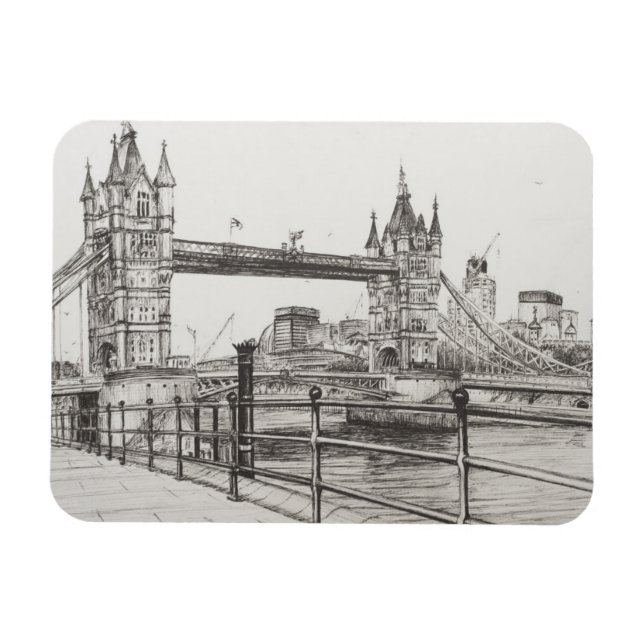 Tower Bridge London 2006 Magnet (Horizontal)