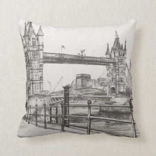 Tower Bridge London 2006 Throw Pillow