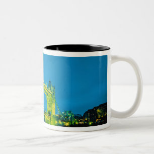 Tower Bridge, London, England 3 Two-Tone Coffee Mug