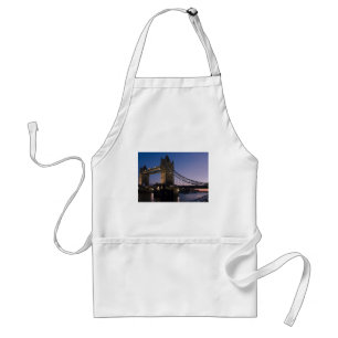 Tower Bridge London England Water Night City Standard Apron