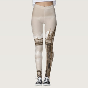 Tower Bridge, London: iconic vintage sepia Leggings