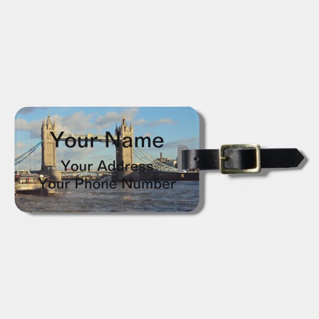 Tower Bridge, London Luggage Tag (Front Horizontal)