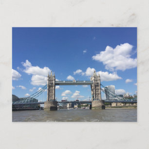Tower Bridge London Thames River UK Photo Postcard