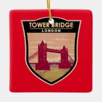 Tower Bridge London Travel Art Vintage