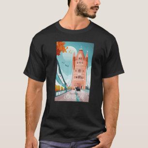 Tower Bridge London Unique Hand Drawn T-Shirt