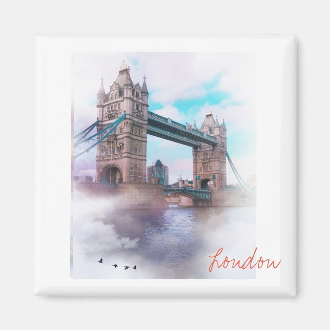 Tower Bridge Londres Royaume-Uni Magnet (Devant)