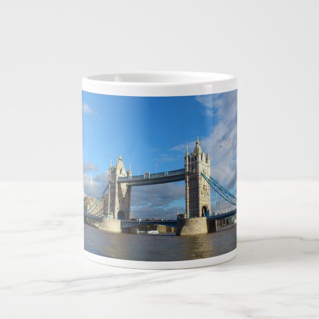 Tower Bridge-Mugs. Large Coffee Mug (Front)