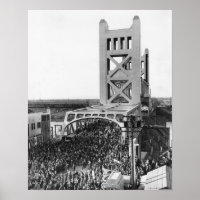 Tower Bridge Opening Photo Poster Print