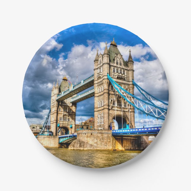 Tower Bridge Paper Plate (Front)