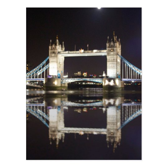 Tower Bridge Reflected Postcard