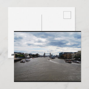 Tower Bridge & River Thames Landscape Postcard