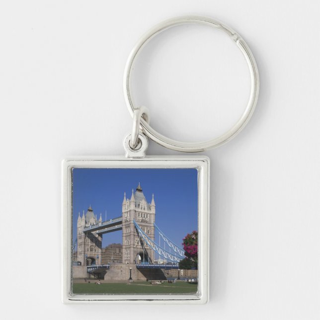 Tower Bridge, River Thames, London, England Keychain (Front)