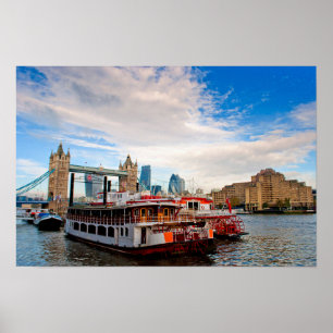 Tower Bridge River Thames London Poster