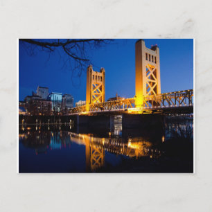 Tower Bridge - Sacramento, CA Postcard