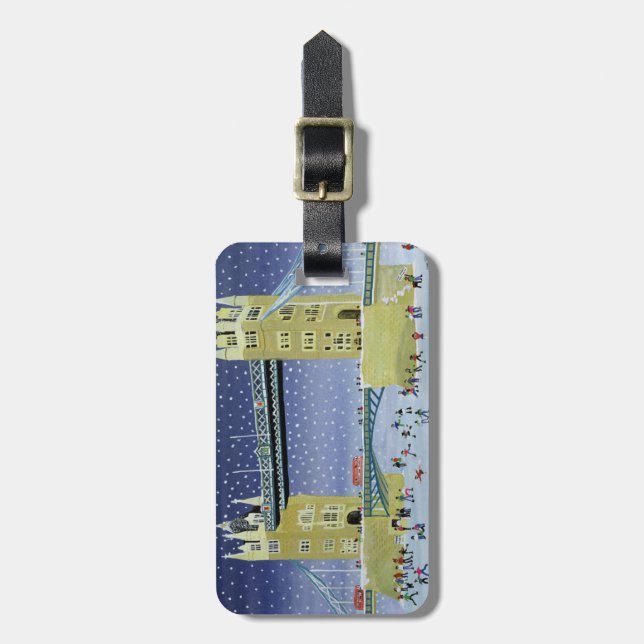 Tower Bridge: Skating on Thin Ice Luggage Tag (Front Vertical)