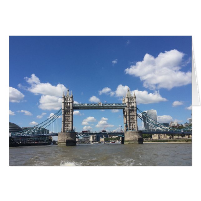 Tower Bridge Thames River London England UK Photo (Front Horizontal)