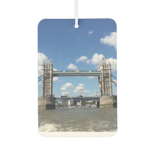 Tower Bridge Thames River London England UK Photo Air Freshener (Front)