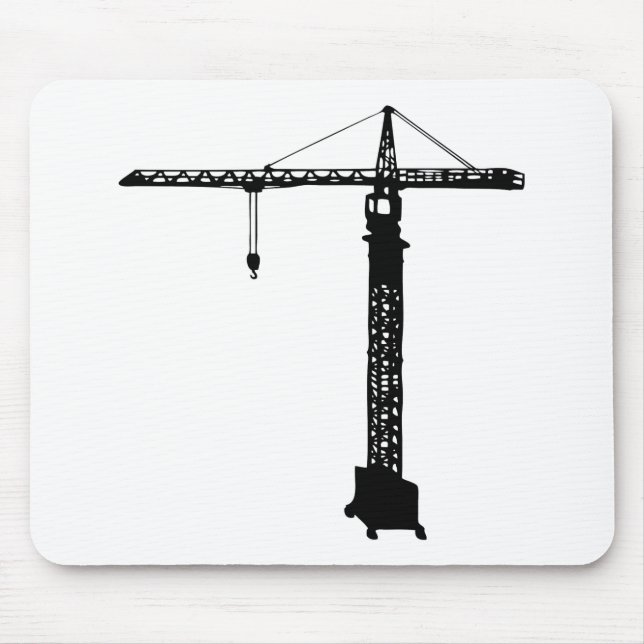 tower crane grue mouse pad (Front)