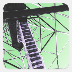 tower in eureka springs square sticker