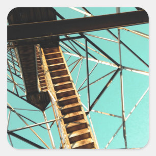 tower in eureka springs square sticker
