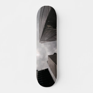 Tower in the city. skateboard