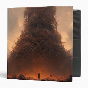 Tower Made Of Bones Dark Fantasy Art Binder