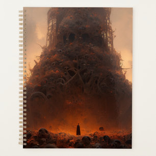 Tower Made Of Bones Dark Fantasy Art Planner
