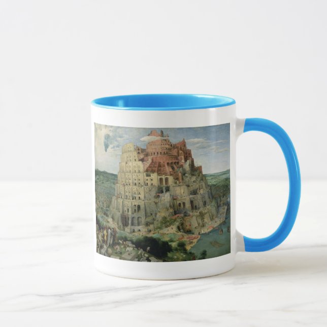 Tower of Babel, 1563 (oil on panel) Mug (Right)
