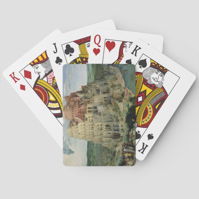Tower of Babel, 1563 (oil on panel) Playing Cards (Back)