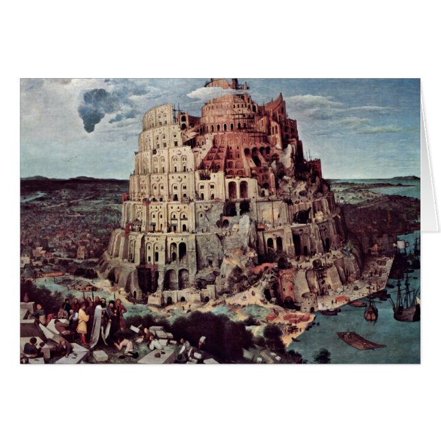 Tower Of Babel,  By Bruegel D. Ä. Pieter (Front Horizontal)
