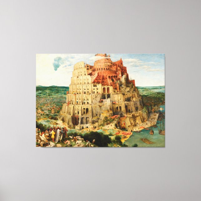 Tower of Babel by Peter Bruegel the Elder Canvas Print (Front)