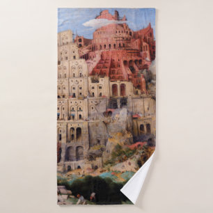 Tower of Babel, Pieter Bruegel the Elder, 1563 Bath Towel