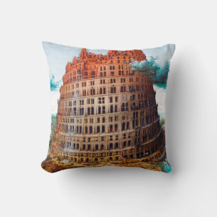 Tower of Babel, Pieter Bruegel the Elder Throw Pillow