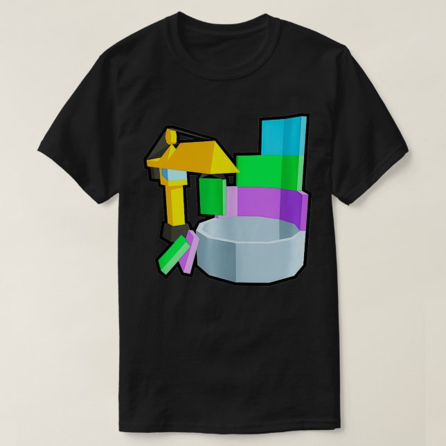 Tower of Hell Construction Site  T-Shirt (Design Front)