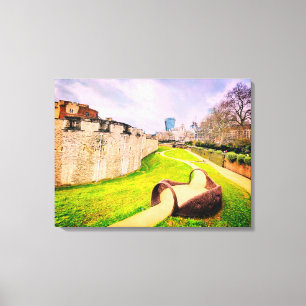 Tower of London art Canvas Print