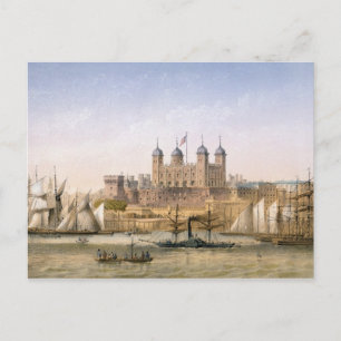 Tower of London, c.1862 (colour litho) Postcard