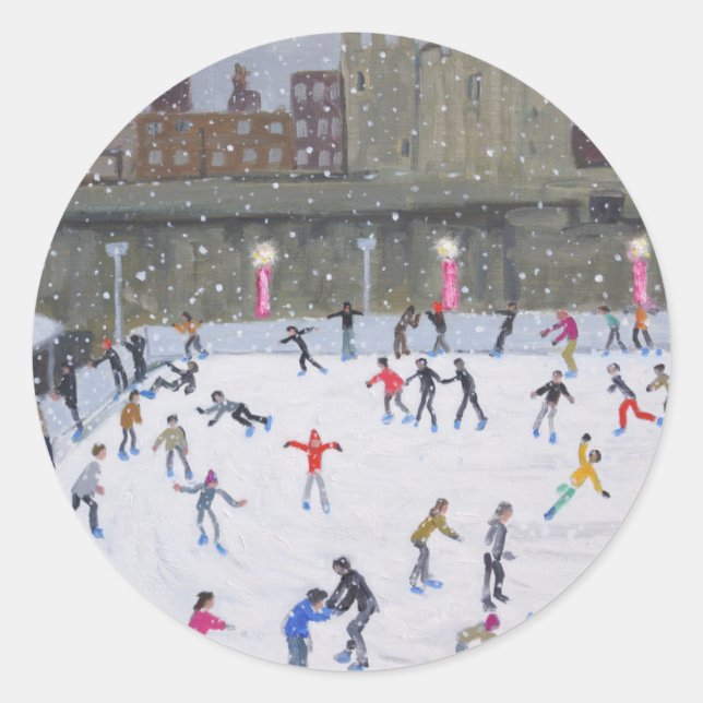Tower of London Ice Rink 2015 Classic Round Sticker (Front)