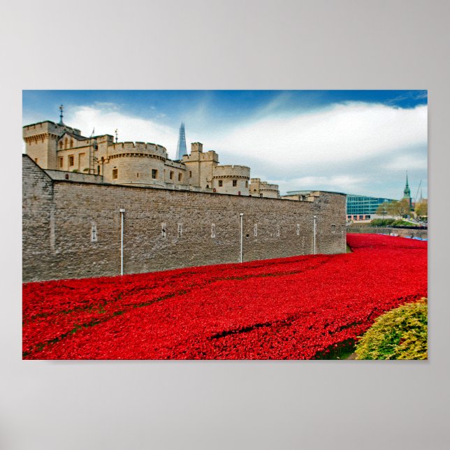Tower Of London Poppies Red Poppy Poster (Front)