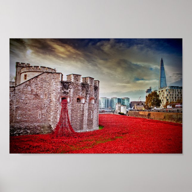 Tower Of London Poppies Red Poppy Poster (Front)